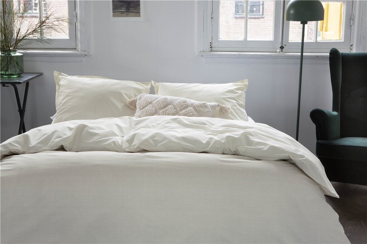 Walra Dekbedovertrek Vintage Club - 200 x 200/220 cm - zand - Beige