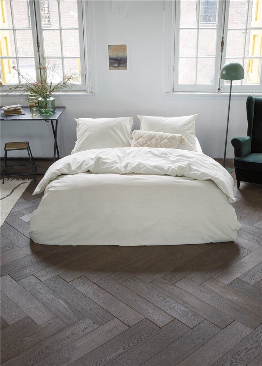 Walra Dekbedovertrek Vintage Club - 200 x 200/220 cm - zand - Beige