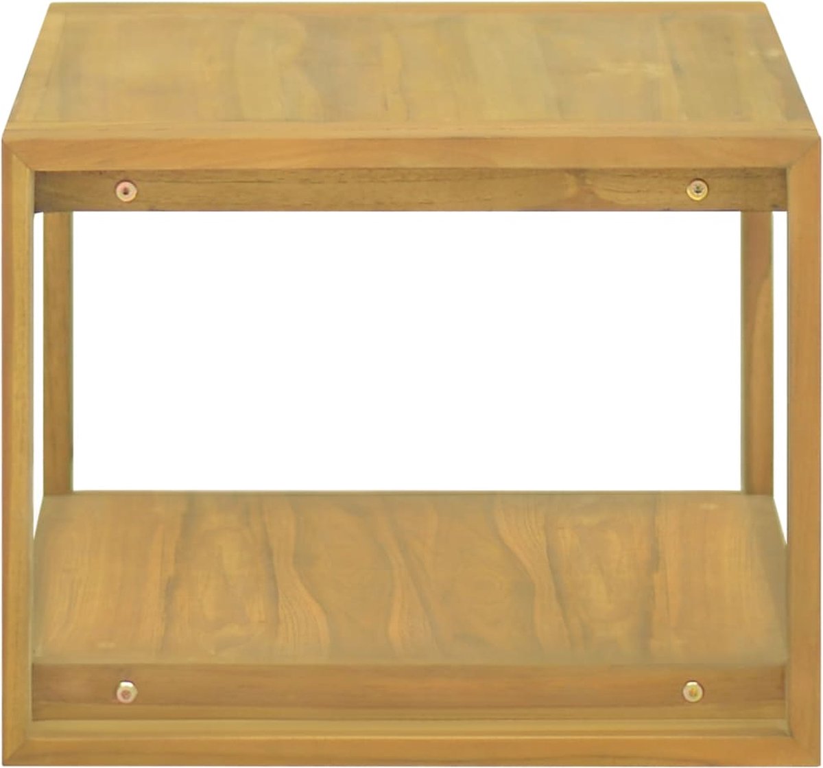 Vidaxl Badkamerwandkast 60x45x35 Cm Massief Teakhout - Bruin