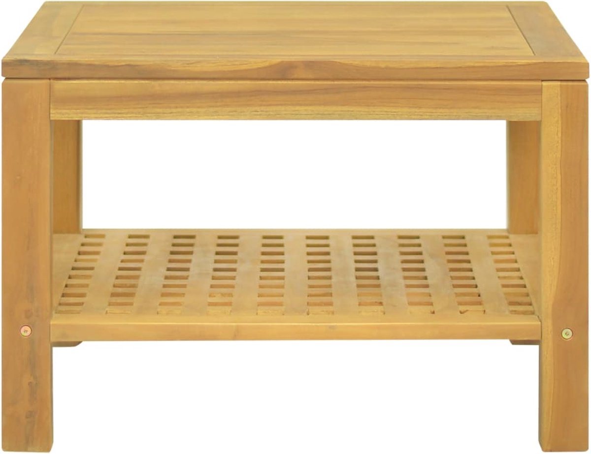 Vidaxl Salontafel 60x60x40 Cm Massief Teakhout - Bruin