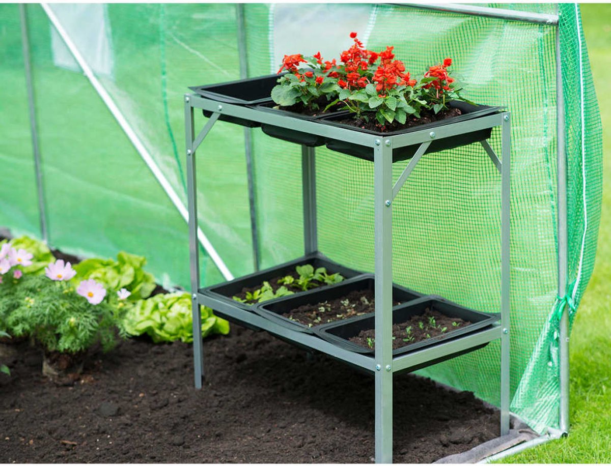 Nature Oppottafel - Verzinkt Staal - Zwart