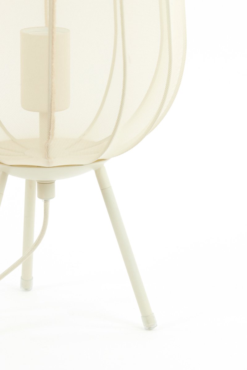 Light & Living Tafellamp Ø25x45 cm PLUMERIA zand - Bruin