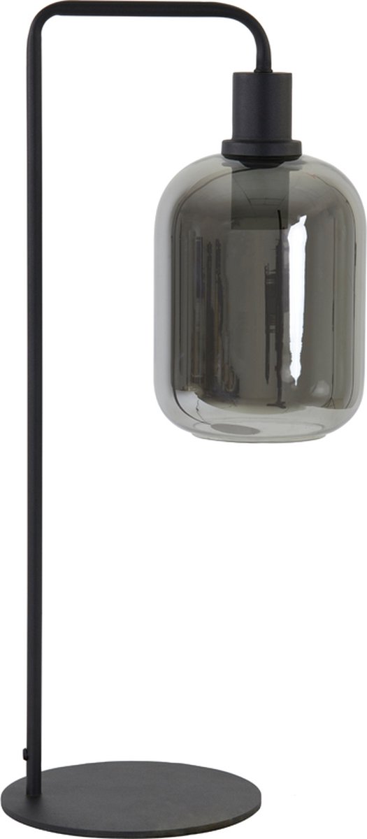 Light & Living Tafellamp 26x20x60 cm LEKAR - smoke glas - Zwart