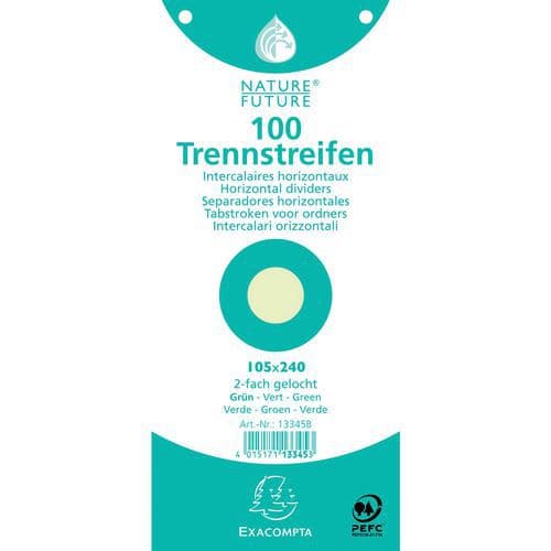 Exacompta Tabstrook 100 st. horizontale perforatie 180g