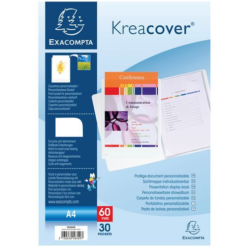 Exacompta Showalbum kreacover® vast rug 30 tassen 60 zicht