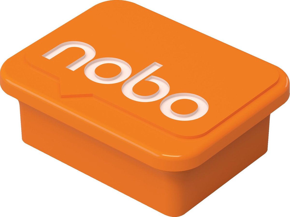 NOBO Magneet voor Whiteboard 18x22mm - Oranje