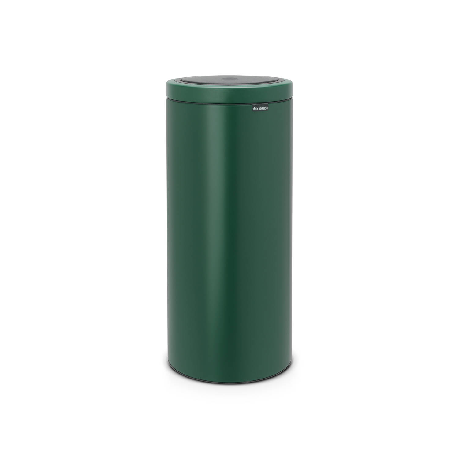 Brabantia Touch Bin Flat Top Afvalemmer 30 Liter Met Kunststof Binnenemmer - Pine Green - Groen