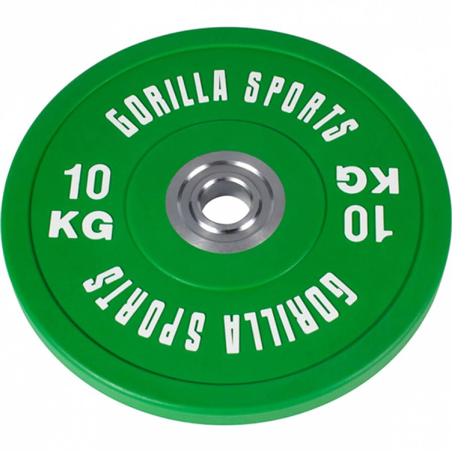 Gorilla Sports Bumper Plate - Halterschijf - 10 Kg - Gripper Gietijzer - 50 Mm