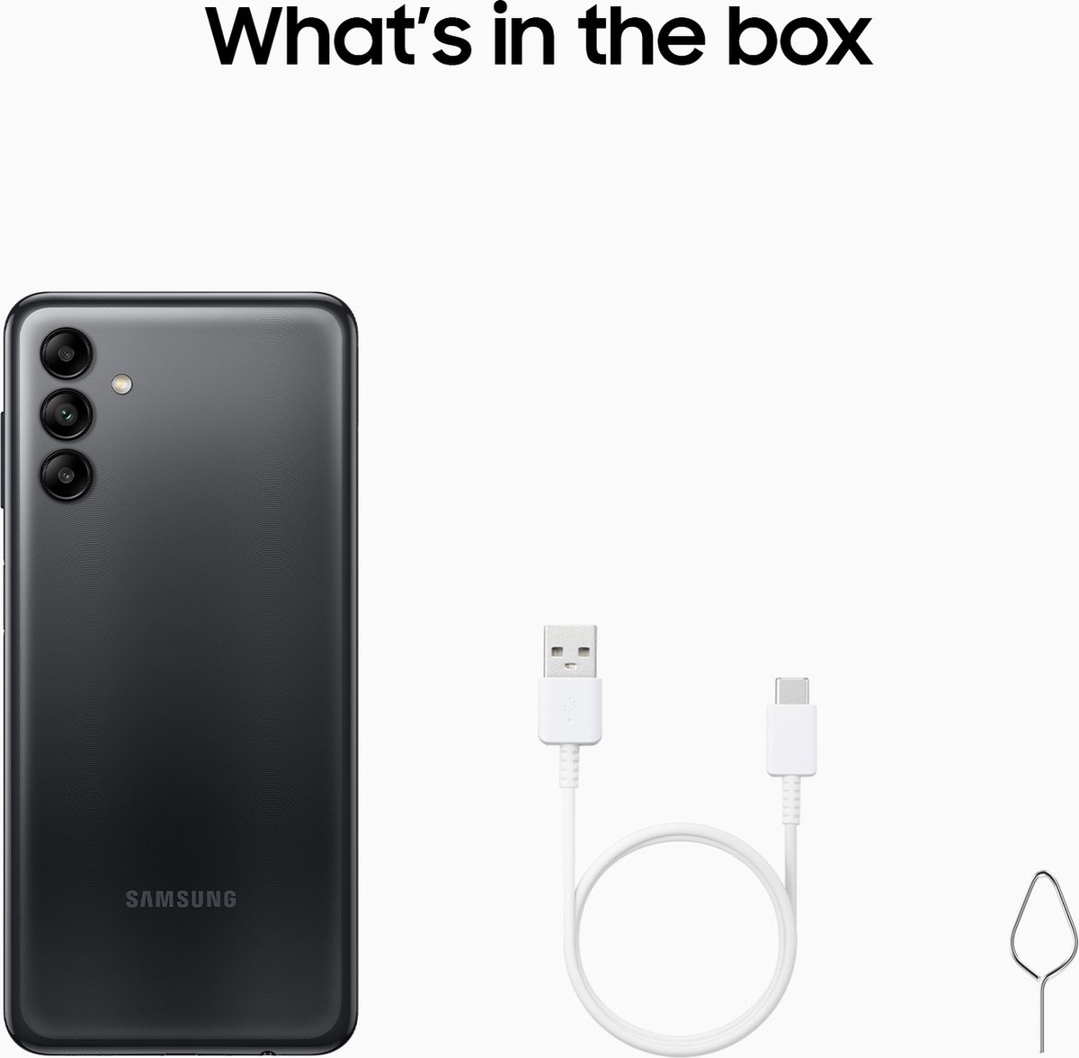 Samsung Galaxy A04s - Zwart