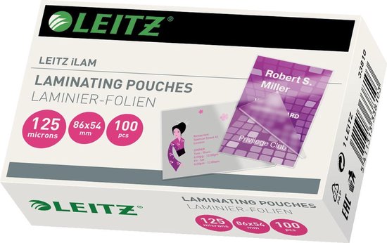 Leitz Lamineerhoes iLAM warm 54 x 86 mm 125 micron