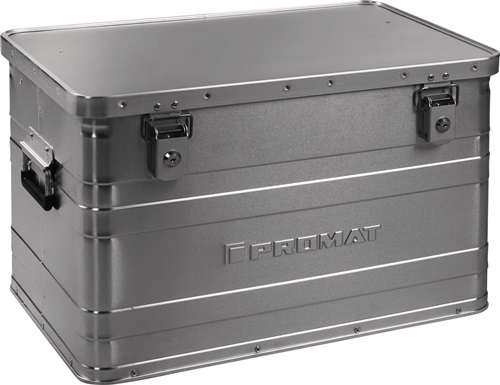 Aluminium box | L595xB390xH380mm 70 l | met klapdeksel en cilinderslot - 9000447952