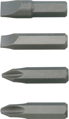 Set bits | 4 delig | 5/16 inch sleuf 8 + 10 mm, PH 2 + 3 | v. 4000828191 - 4000828192