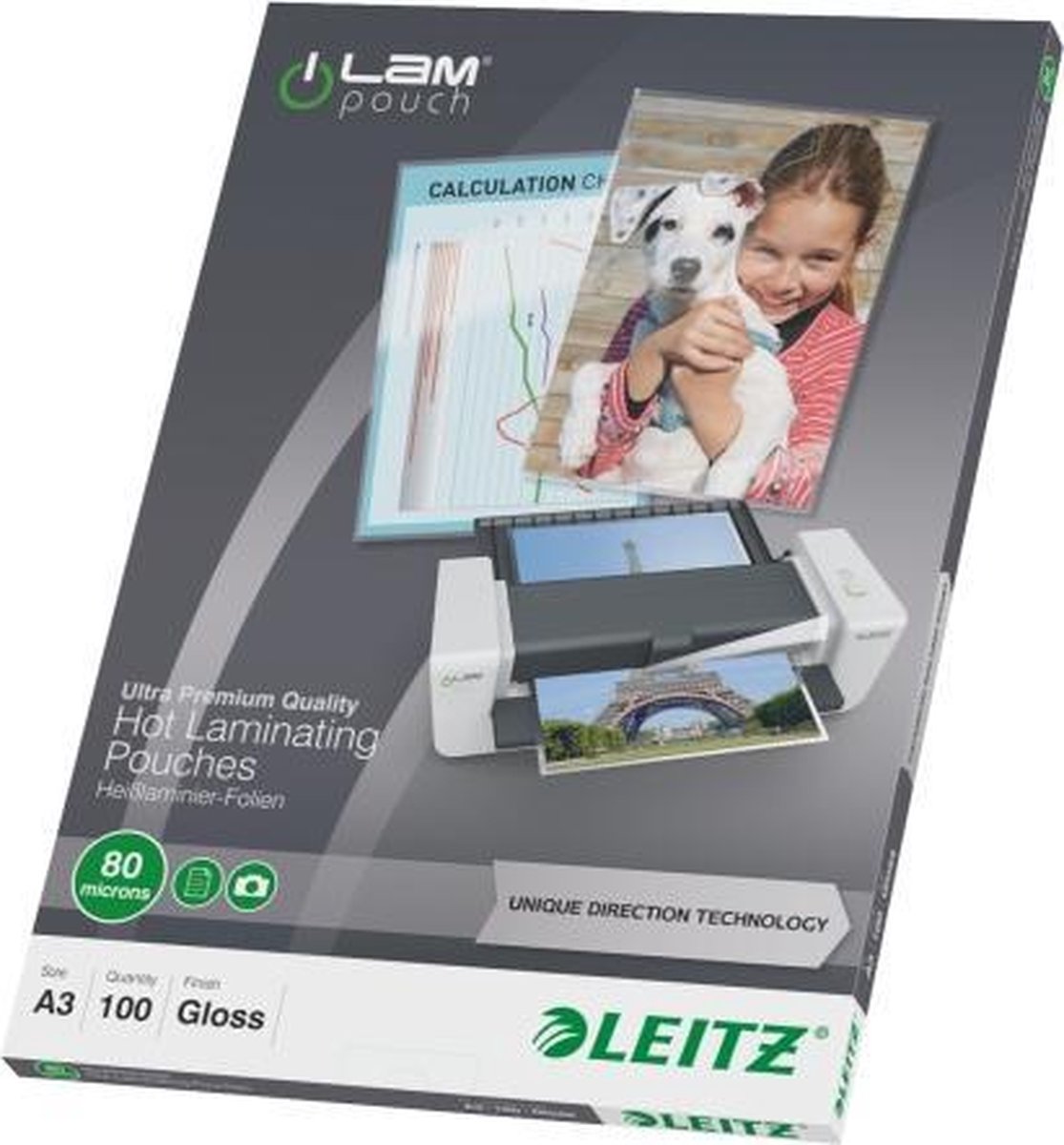 Leitz Lamineerhoes iLAM UDT warm hoogglans A3 80 micron