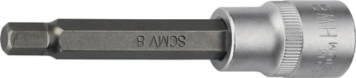 Dopsleutelbit | 1/2 inch binnen-6-kant | sleutelwijdte 8 mm | lengte 100 mm - 4000821376