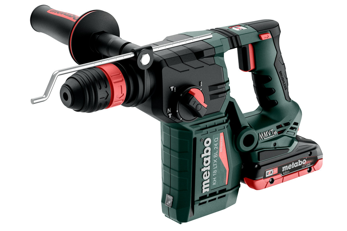 Metabo KH 18 LTX BL 24 Q | Accu-Boorhamer | 18V | 2x LiHD 4,0Ah, ASC 55 | X 165 L