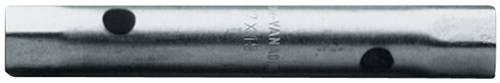 Pijpdopsleutel | sleutelwijdte 8 x 9 mm lengte 100 mm | borings-d. 6,5 mm | verchroomd - 4000823732