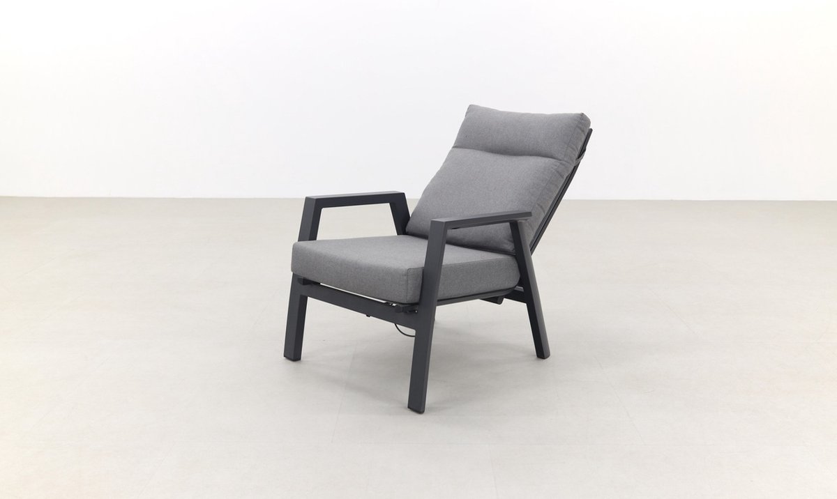 Vdg Azoren Loungestoel Verstelbaar - Antraciet - Grijs