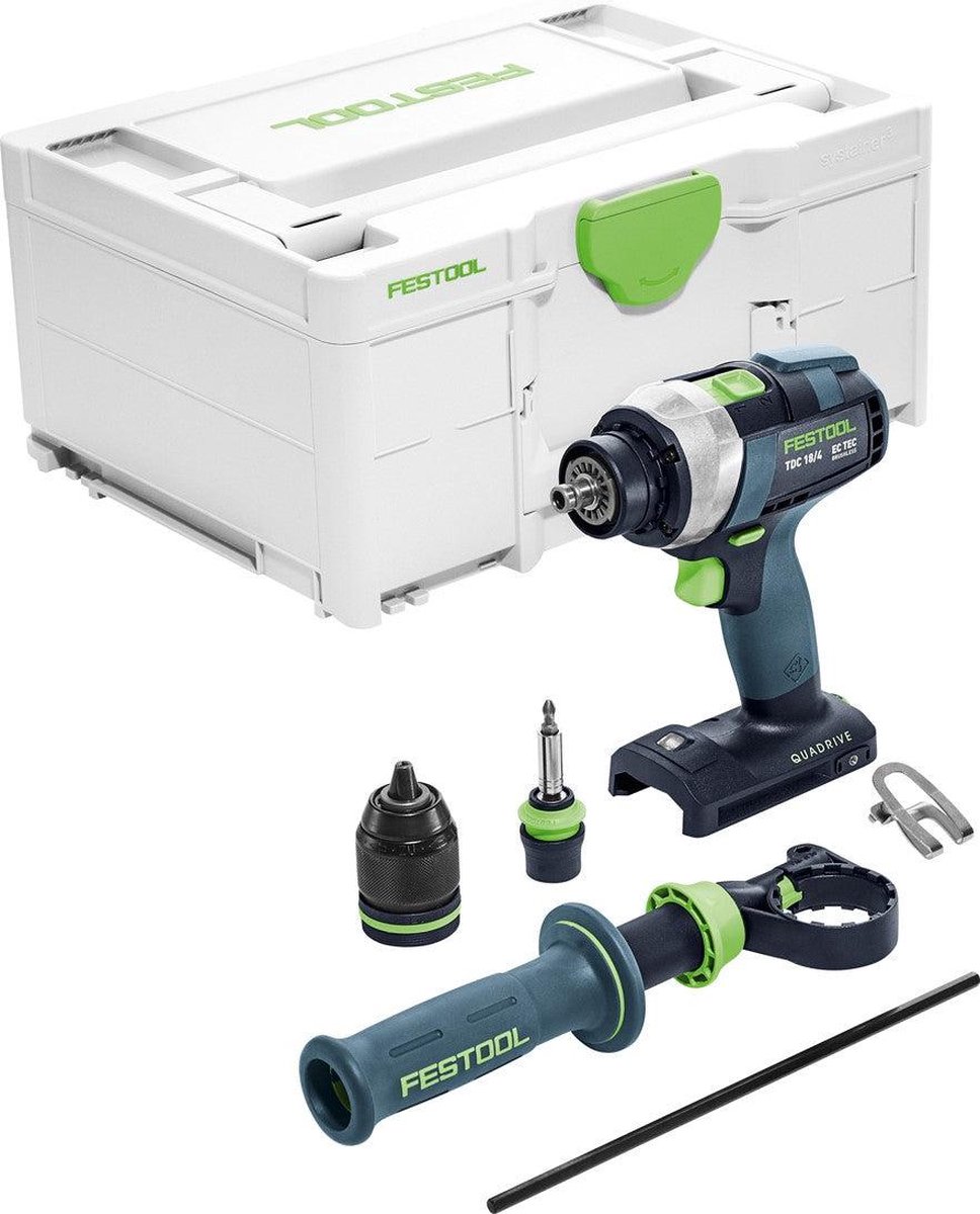 Festool TDC 18/4 I-Basic Accuschroefboormachine | zonder accu&apos;s en lader