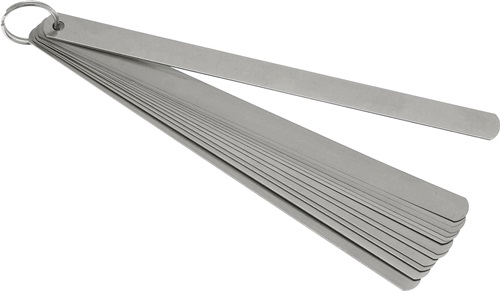 Voelermaat | bladsterkte 0,05-1,0 mm | staal | lengte 200 mm aantal bladen 13 st. - 4000858467