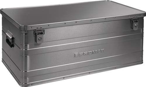 Aluminium box | L900xB490xH380mm 140 l | met klapdeksel en cilinderslot - 9000447954