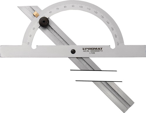 Hoekmeter | gradenboog-d. 100 mm | raillengte 150 mm - 4000858710