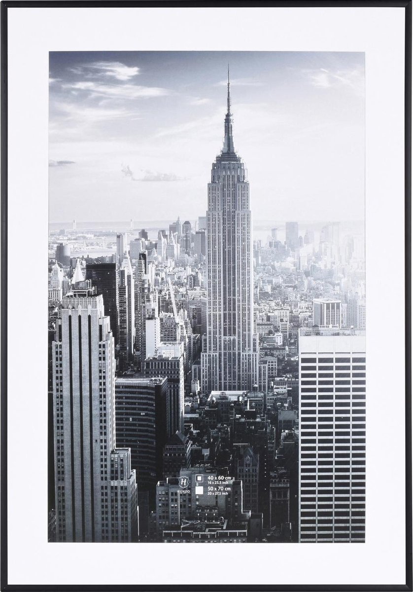 Henzo Fotolijst Manhattan - 50 X 70 Cm - Zwart