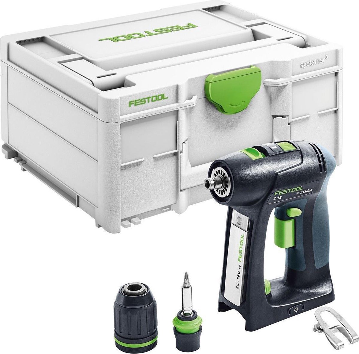 Festool C 18 Li-Basic Accuschroefboormachine | zonder accu&apos;s en lader