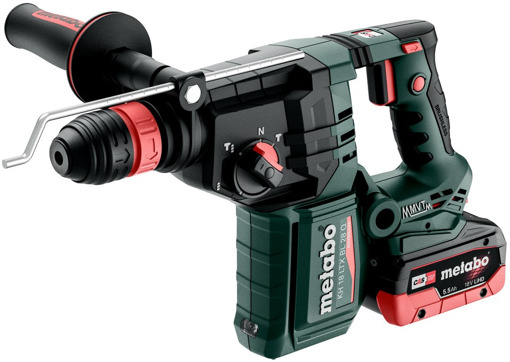 Metabo KH 18 LTX BL 28 Q | Accu-Boorhamer | 18V | 3 J | 2x LiHD 5,5Ah + ASC 145 | X 165 L