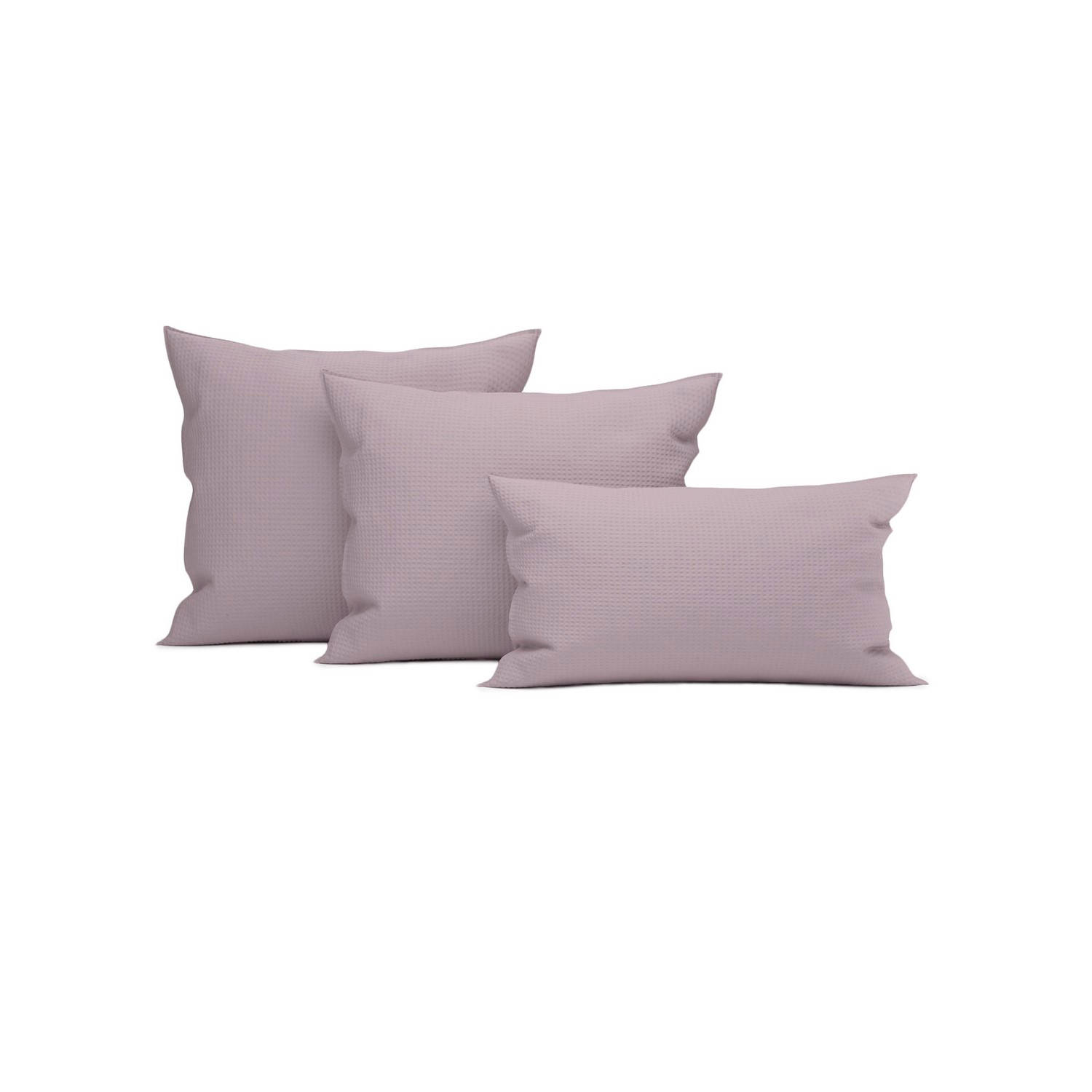 Heckett & Lane Wafel Kussensloop Katoen - Quail Lilac 40x80cm - Paars