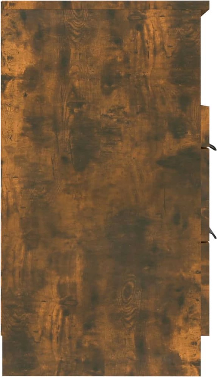 Vidaxl Nachtkastjes 2 St Bewerkt Hout Gerookt Eikenkleurig - Bruin