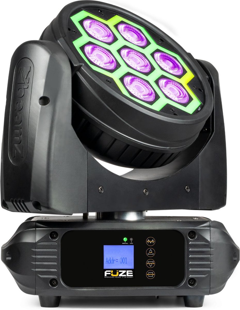 BEAMZ Fuze712 wash moving head 7x 12W RGBW