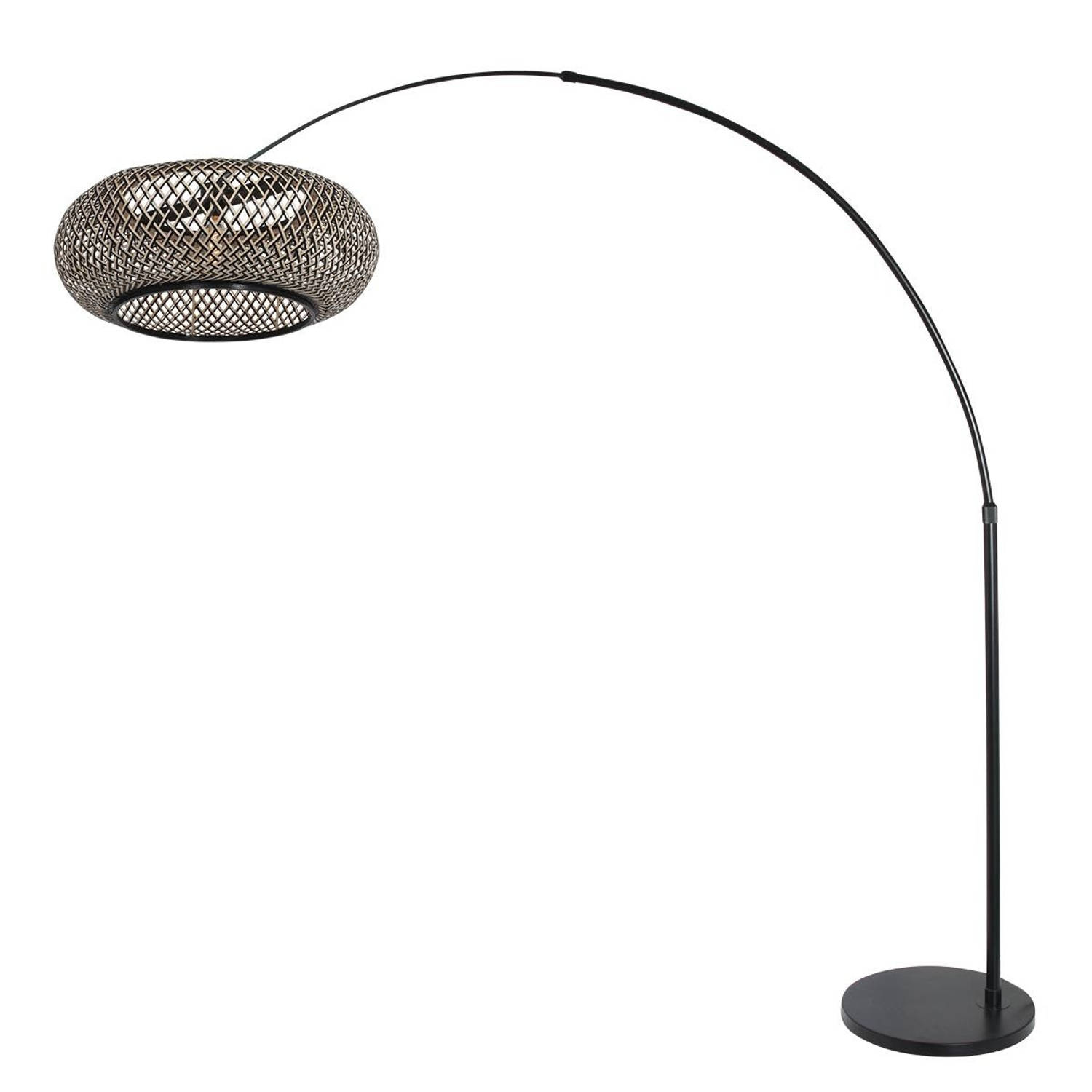 Steinhauer Vloerlamp Sparkled Light Bamboe - Zwart