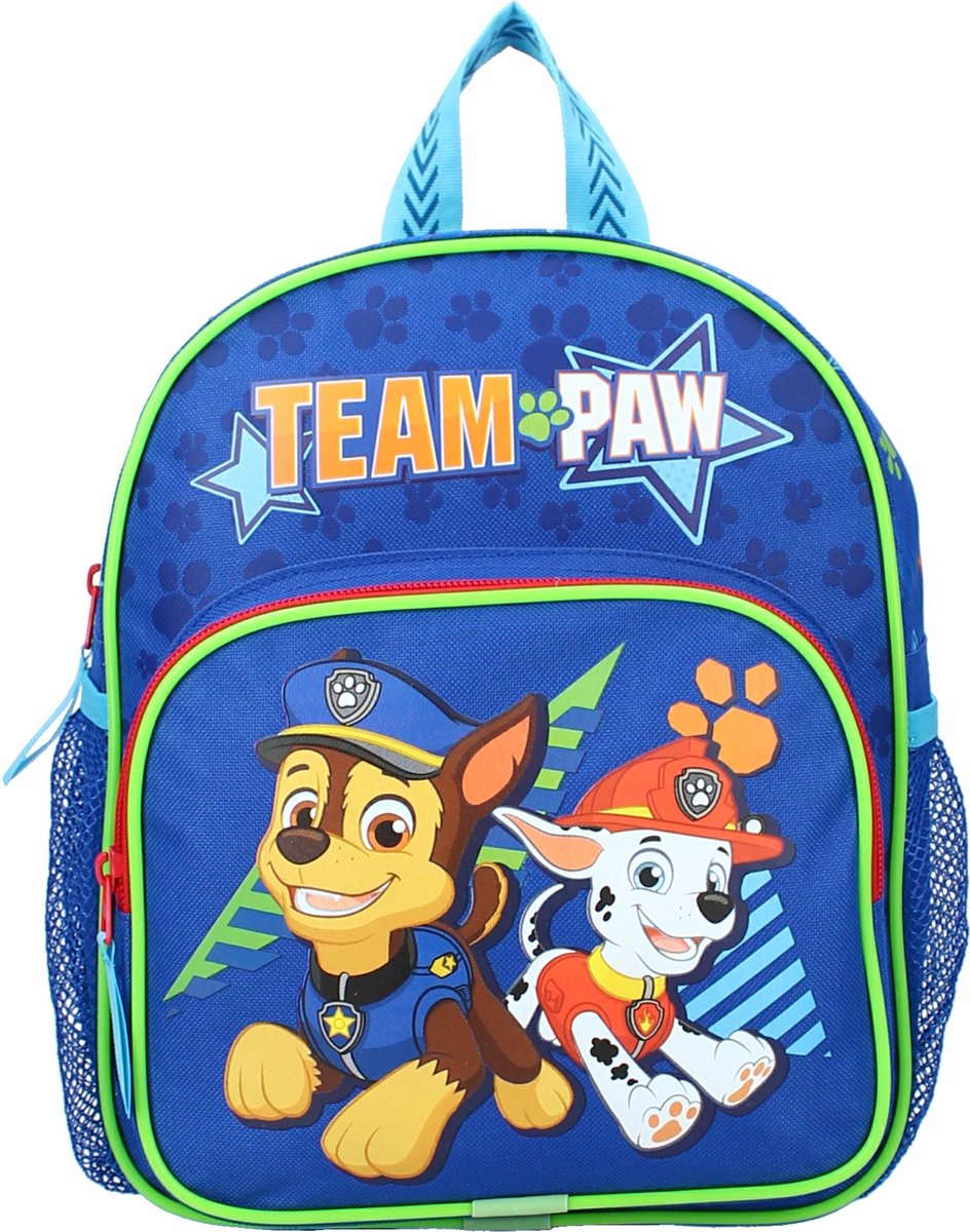 Paw Patrol Team School Rugzak/rugtas Voor Peuters/kleuters/kinderen 29 Cm - Rugzak - Kind