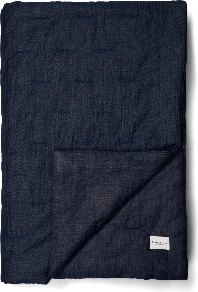 Marc O&apos;Polo Soletta plaid quilted Dark Navy - Blauw