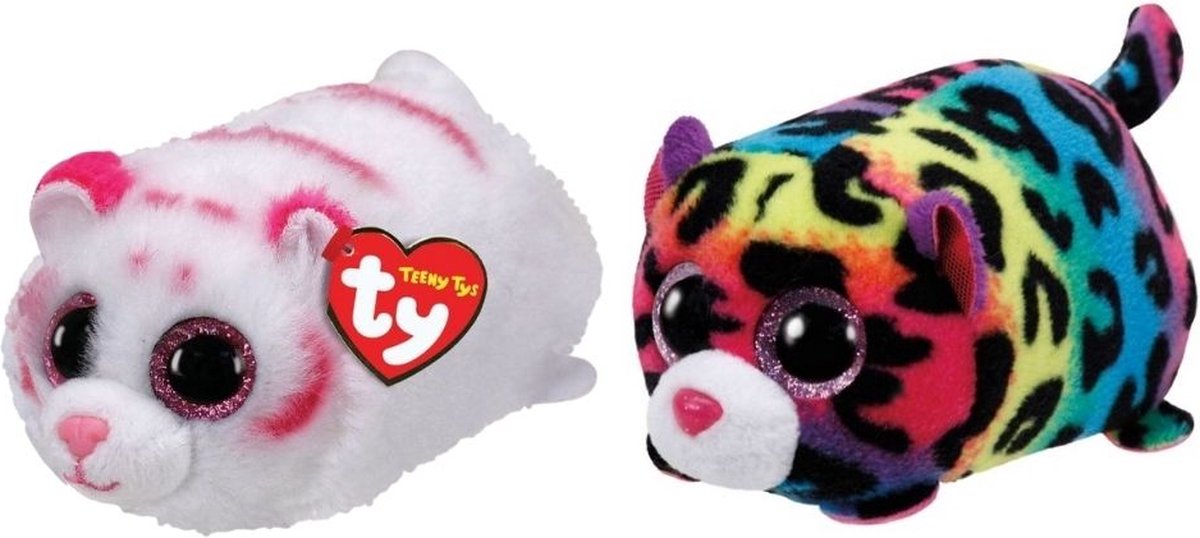 ty - Knuffel - Teeny &apos;s - Tabor Tiger & Jelly Leopard