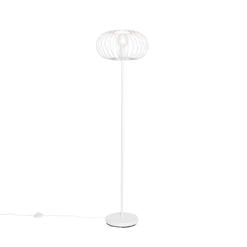 QAZQA Design vloerlamp wit - Johanna