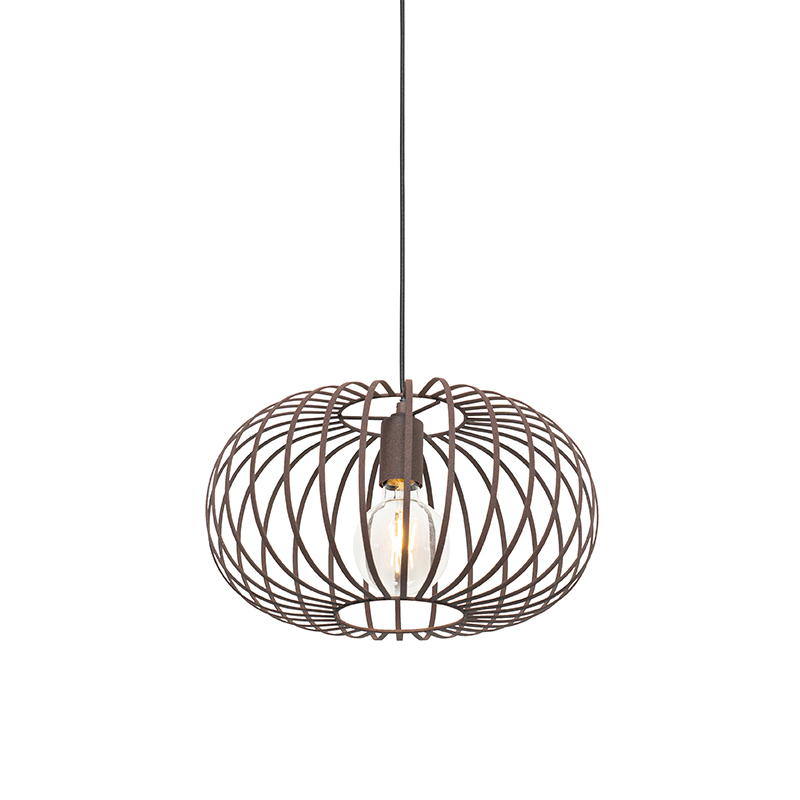 QAZQA Design hanglamp roestbruin - Johanna