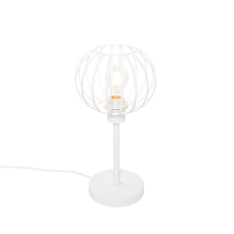 QAZQA Design tafellamp wit - Johanna