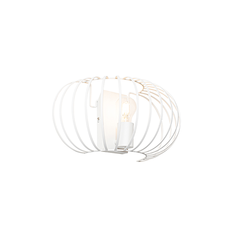 QAZQA Design wandlamp wit 39 cm - Johanna