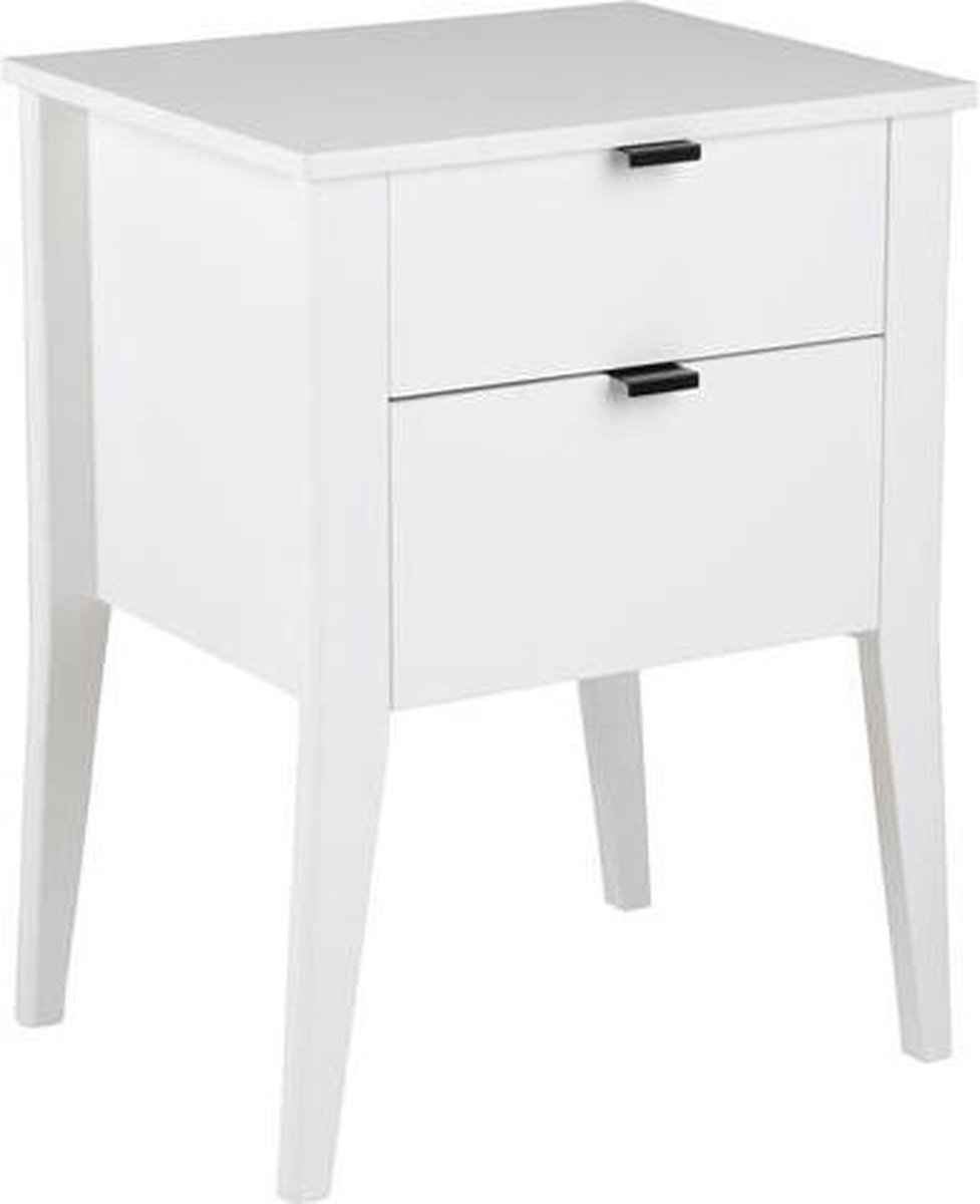 MOOS - Sleepy Bed Side Table Mdf White Drawers 2 Pcs