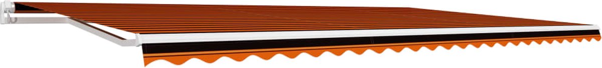 Vidaxl Luifeldoek 600x300 Cm Canvas Oranje En Bruin