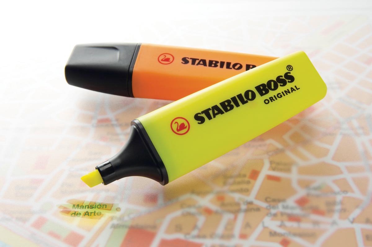 Stabilo Boss Original - Markeerstiften - 10 Stuks - Geel
