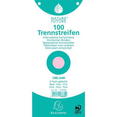 Exacompta Tabstrook 100 st. horizontale perforatie 180g