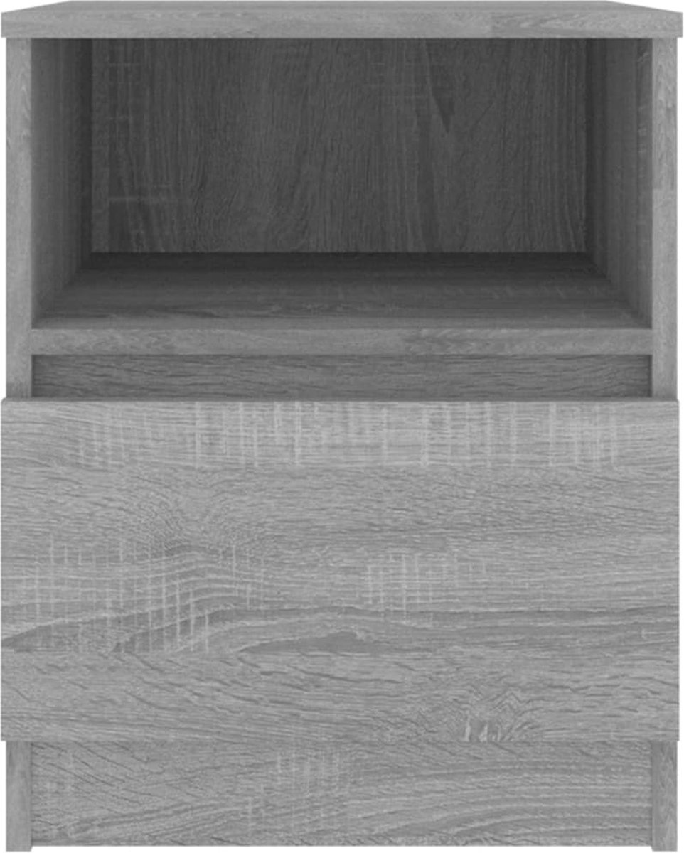 Vidaxl Nachtkastjes 2 St 40x40x50 Cm Bewerkt Hout Sonoma Eiken - Grijs