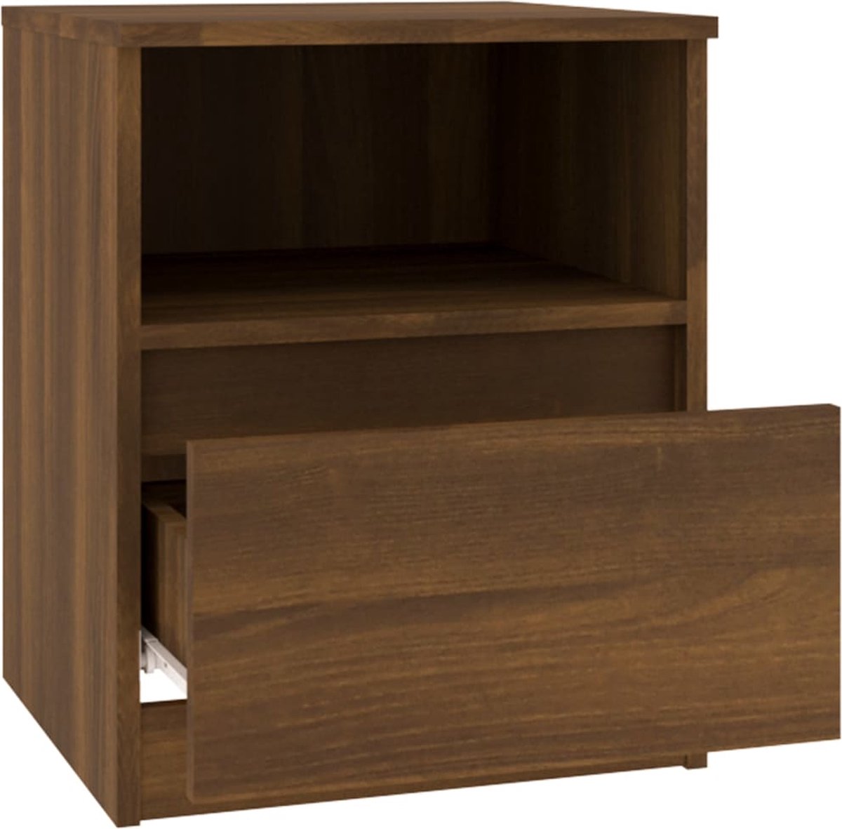 Vidaxl Nachtkastjes 2 St 40x40x50 Cm Bewerkt Houteikenkleurig - Bruin