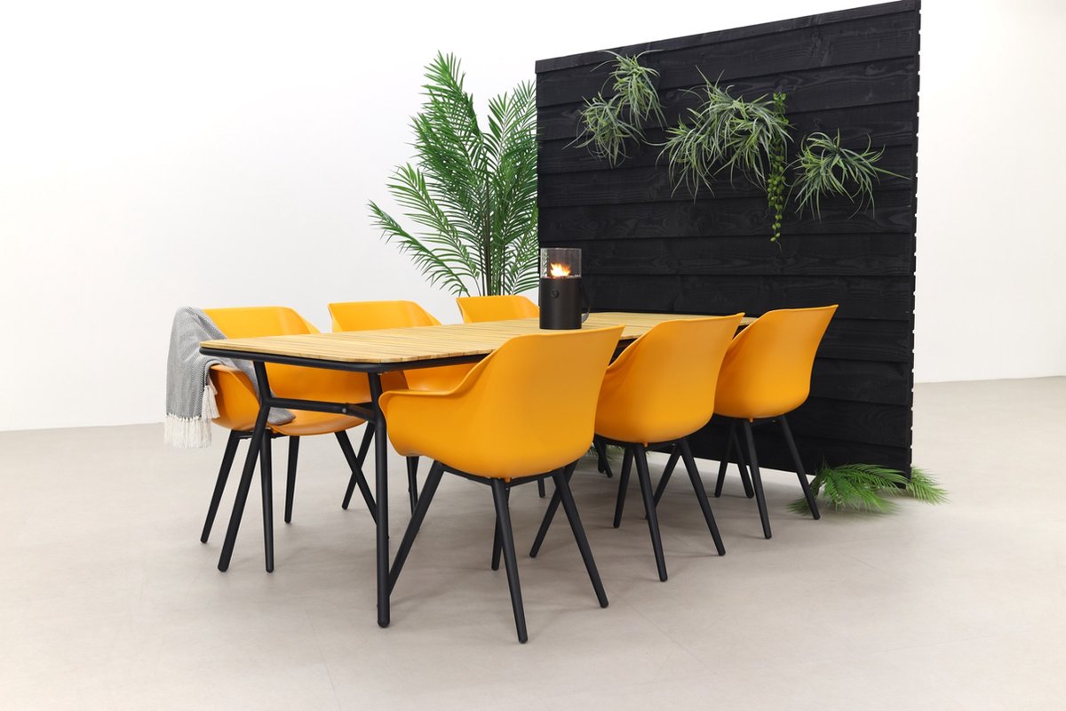 Hartman Sophie Studio Orange/bella 220x95 Cm. - 7-delige Tuinset - Oranje