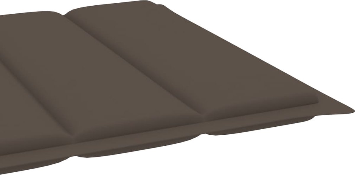 Vidaxl Ligbed Met Tafel En Kussen Massief Teakhout