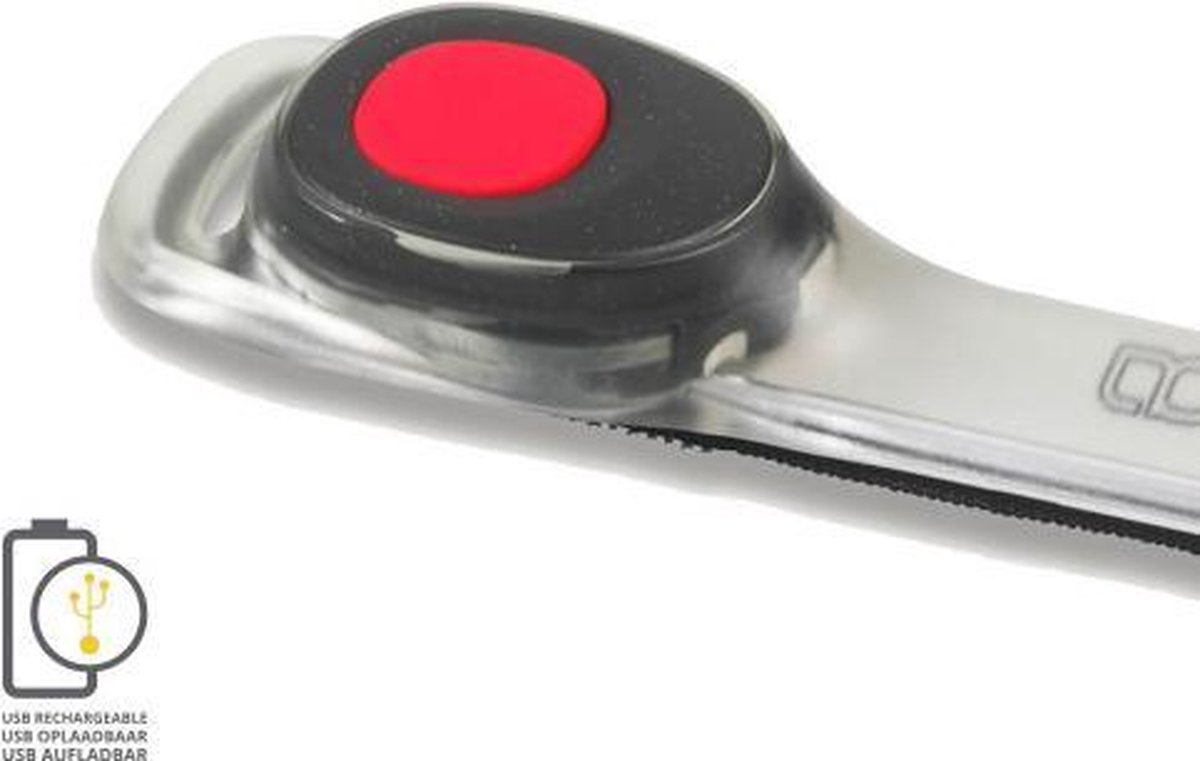 Gato Piri Sport Reflectiearmband Neon Led Polyester One-size - Rood