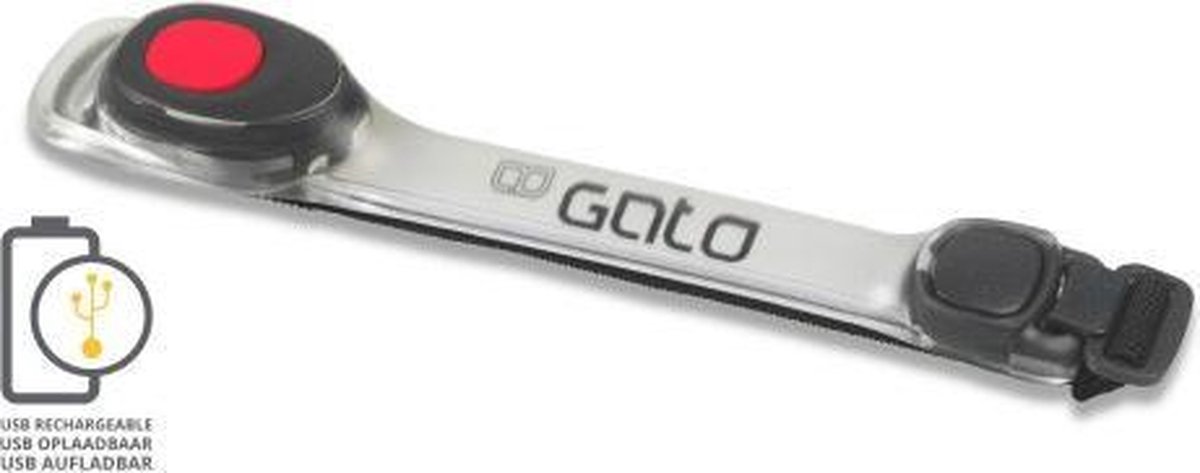 Gato Piri Sport Reflectiearmband Neon Led Polyester One-size - Rood