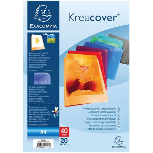 Exacompta Showalbum kreacover® 20 st. chromaline 20 tassen 40 zicht A4